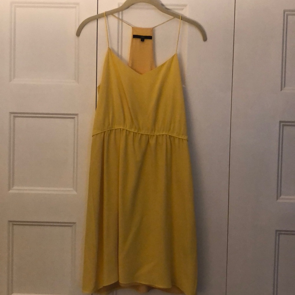 Tibi yellow silk dress